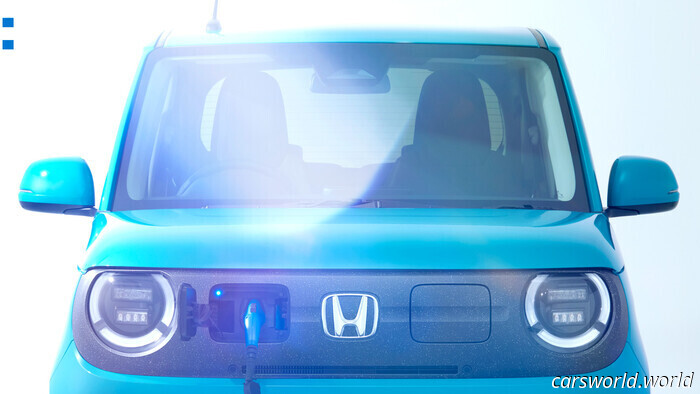 Самый милый электромобиль Honda раскрывает лицо и что-то странное | Carscoops